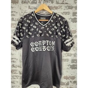 Compton Cowboys Jersey Men's Small Black White Streetwear Hip-Hop Forever 21